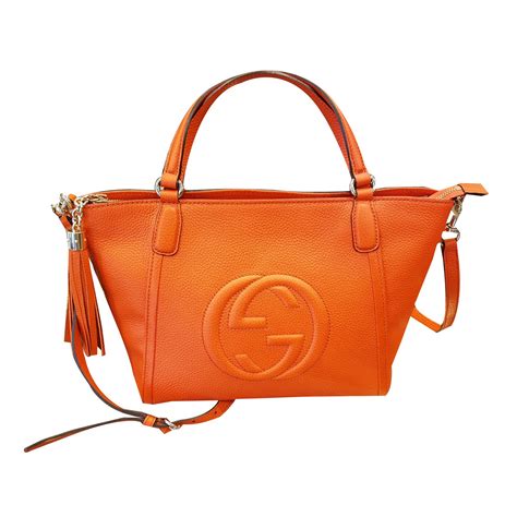 gucci soho orange bag|Gucci soho shoulder bag large.